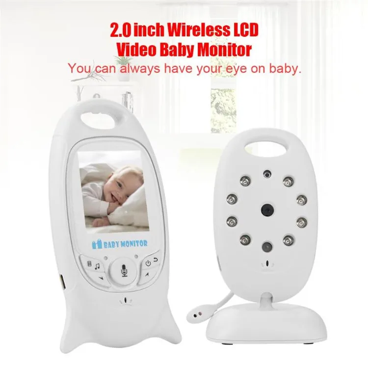 
Mini Infant Wireless Monitor Night Vision Digital Video Baby Monitor Audio Music Camera Temperature Nanny Camera Monitor VB601 