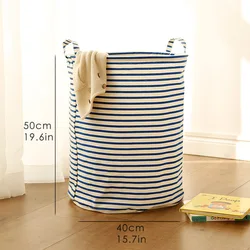 Stripe Large Storage Basket Laundry Basket Covers
