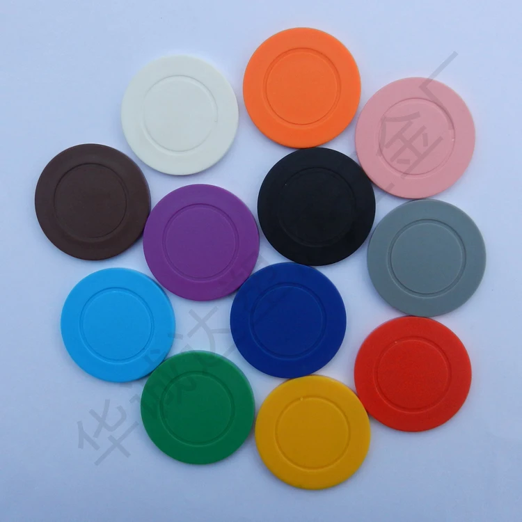 4G ABS plastic jeton print your logo on both side,plastic token print your logo