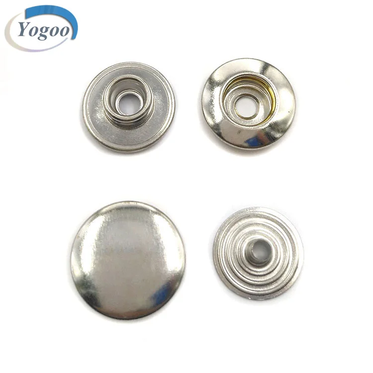 Classic Design Round Blank Silver Zinc Alloy Press Metal Snap Button for Clothing