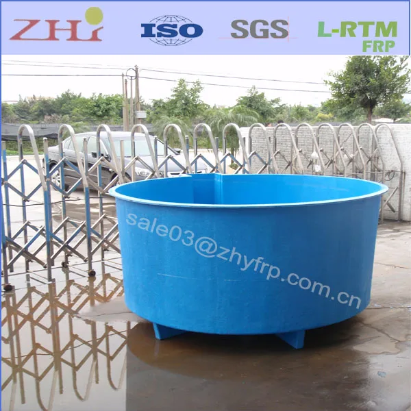 Customized Fiberglass Fish Hatchery Tank Breeding Fish Tanks factory
