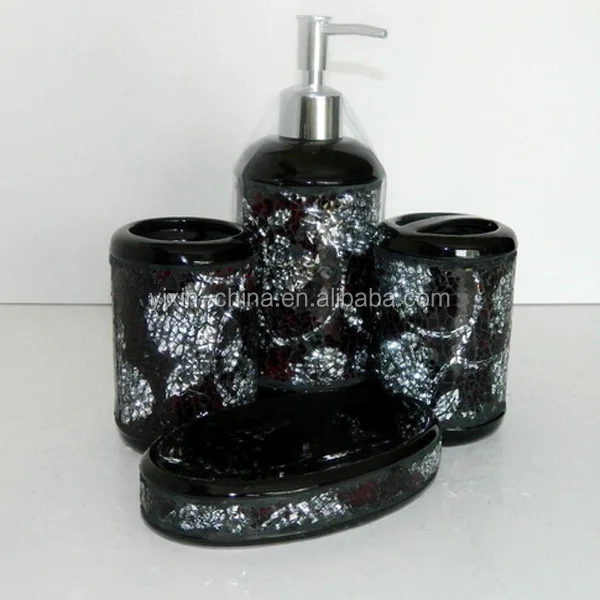 Wholesale Hand Made Aqua Mosaic Bathroom Accessories