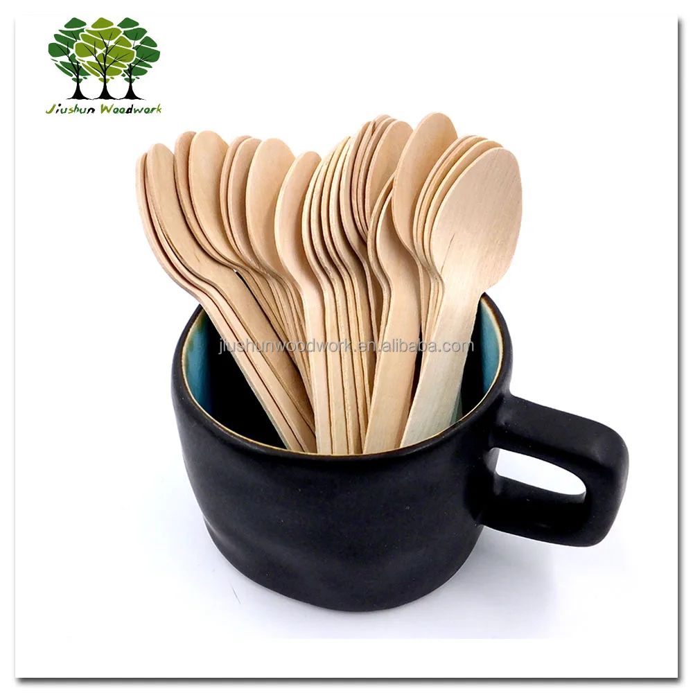 
Disposable wood ice cream spoon / spatula 