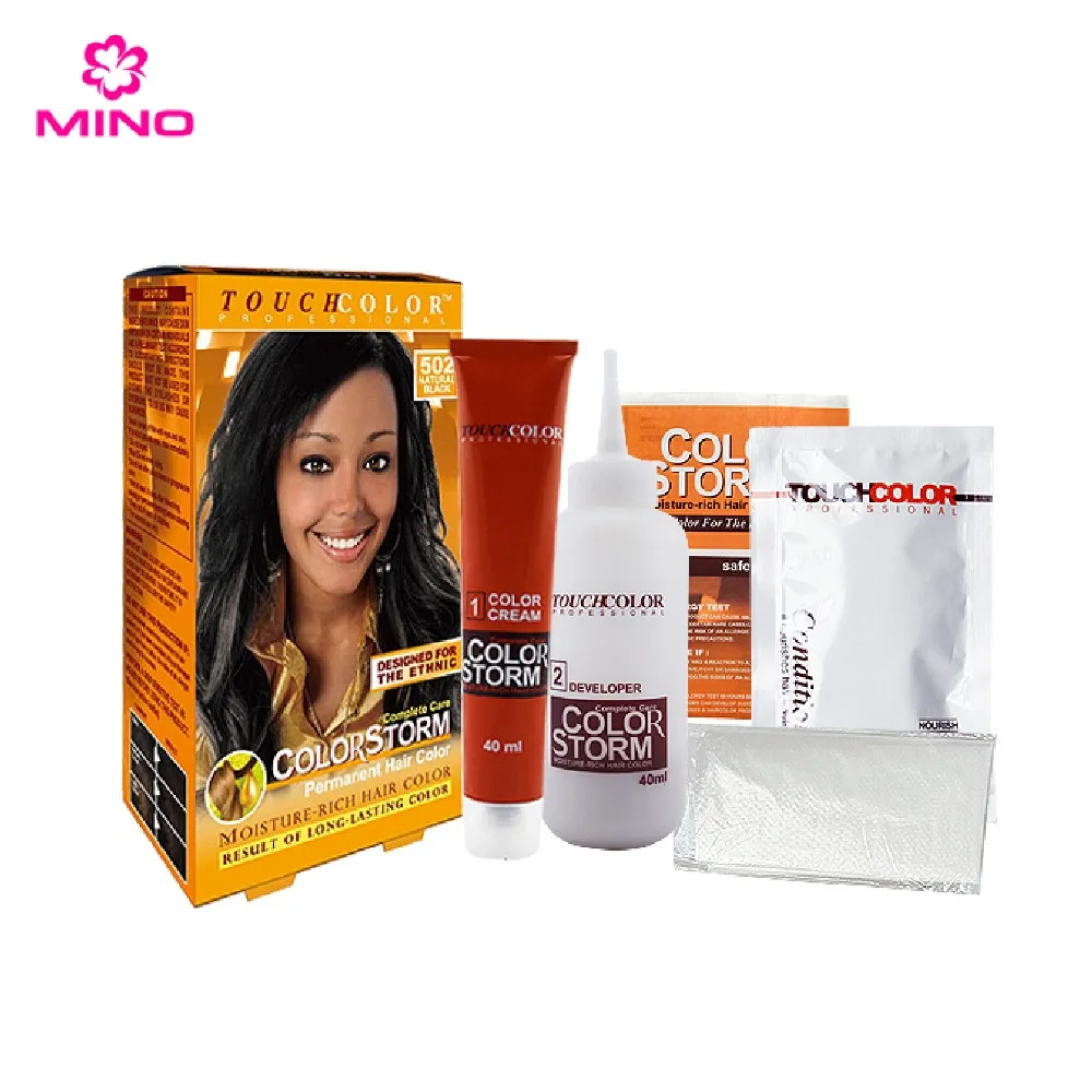 Private Label Hair Treatment Kit Ethnic Manic Panic Hair Dye Free Sample PPD Free Hair Color Cover Gray