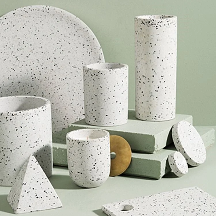 Graceful appearance living room home decor porcelain vase / terrazzo tall elegant vases for decor
