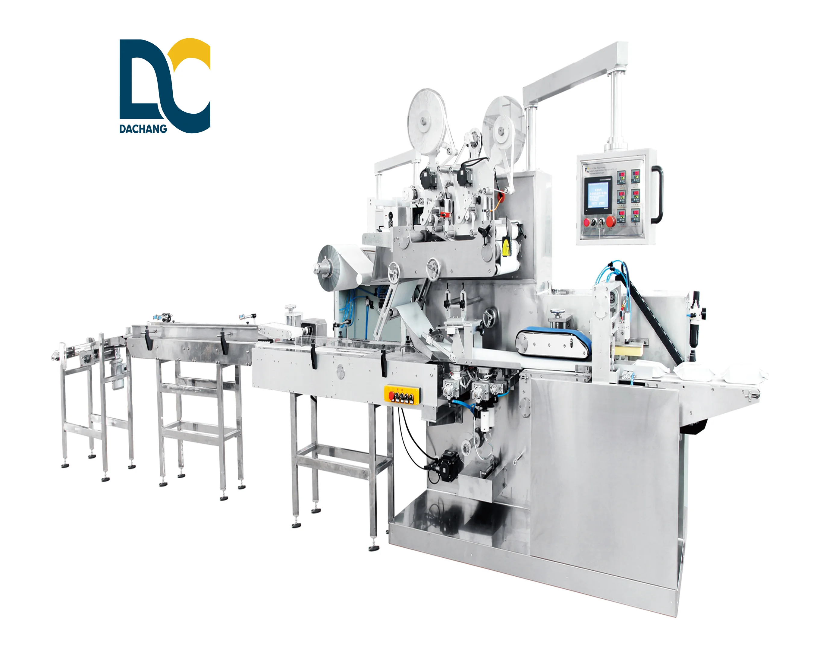 Baby wipes packing machine diaper wipes packing  and lady wipes machine servo machine