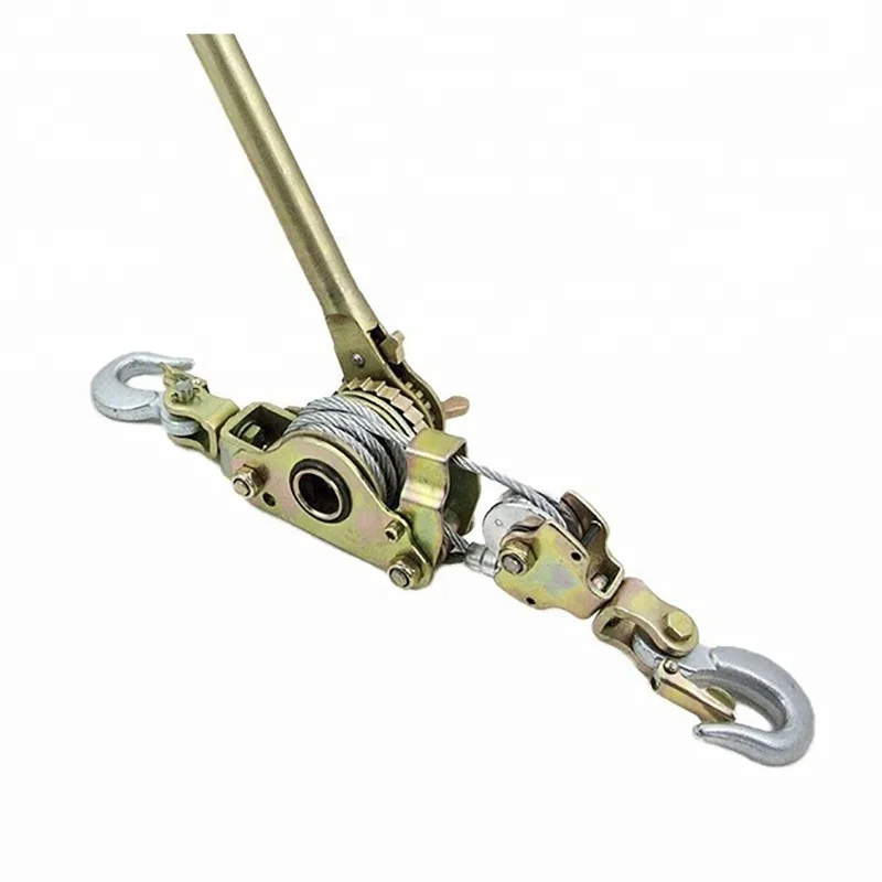 1 2 3 tone Ton Hand Wire Rope Ratchet hydraulic steel electrical Cable Puller 1000 2000 3000 kgs