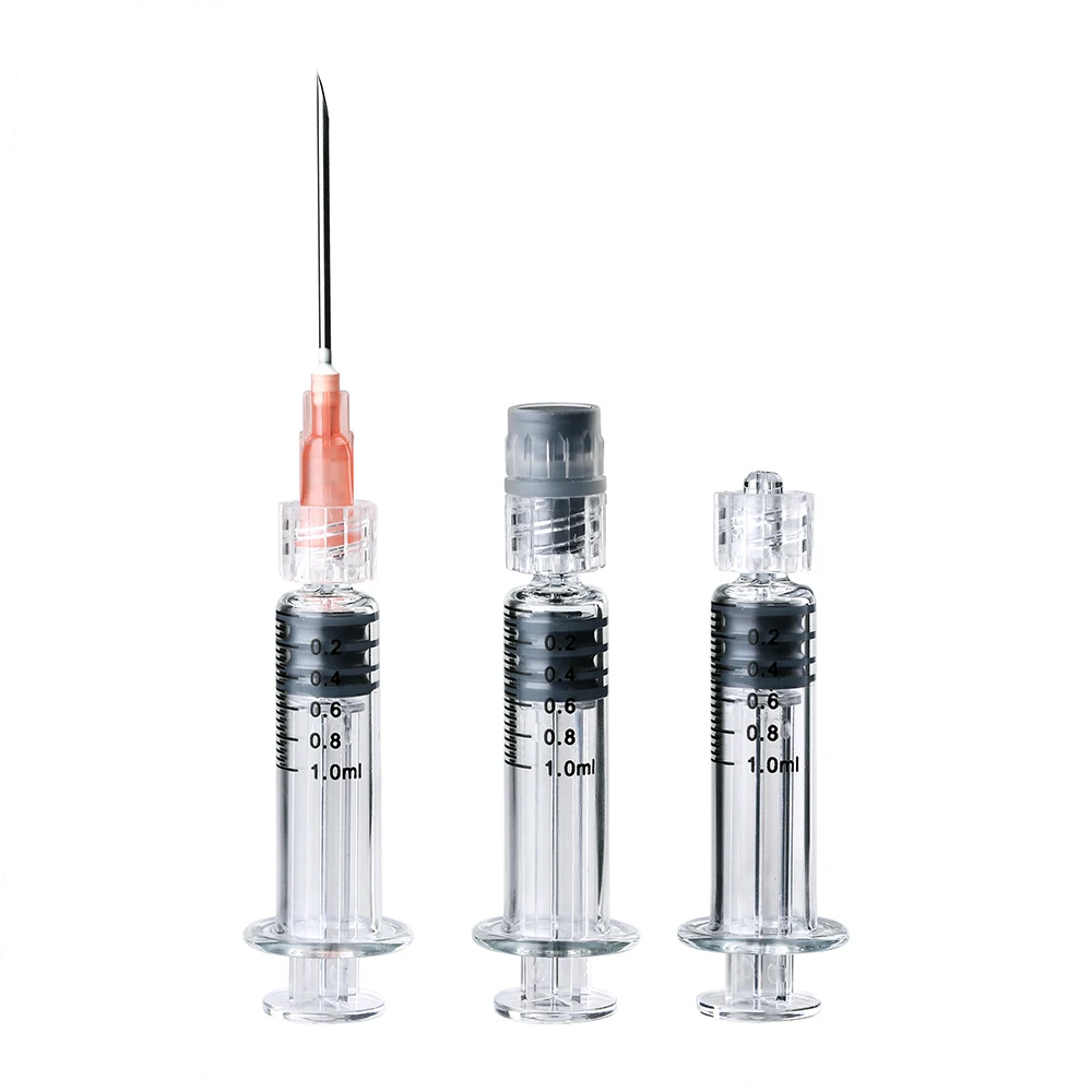 Reusable luer lock glass syringe 1ml (Shenzhen, China)
