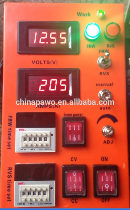Zinc plating rectifier with polarity reversing 12v 3000a