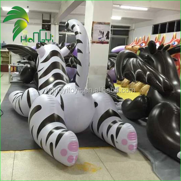 Inflatable white tiger / 3m long inflatable cartoon model character doll