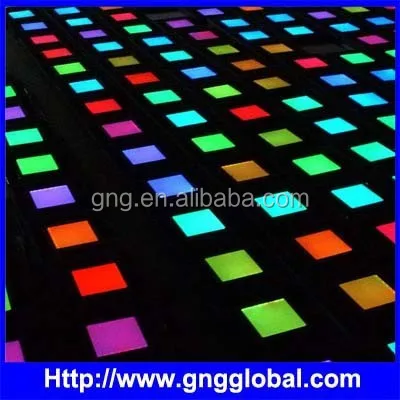 dmx color change with glass led brick ,led tile light ,musical led sensor floor light