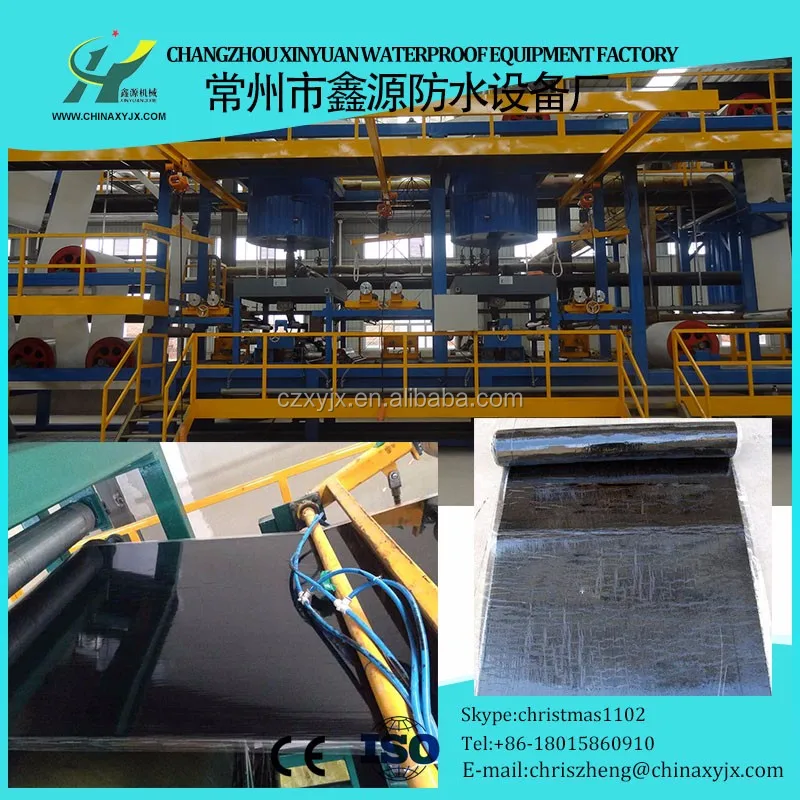 Aluminum foil self adhesive bitumen waterproof membrane production line