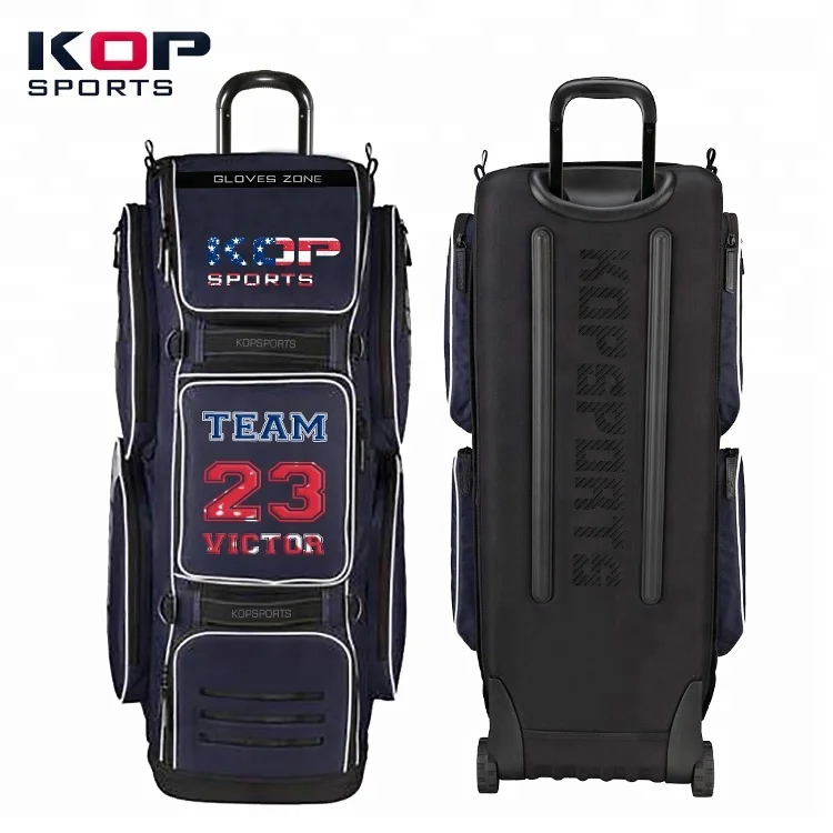 
2021 KOP SPORTS Ultimate Customized Waterproof Wheeled Baseball Bag With Shoe Compartment 