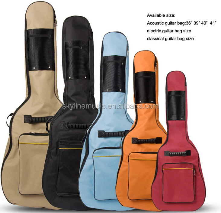 5mm padding guitar bag, acoustic guitar bag, classical guitar bag and electric guitar bag