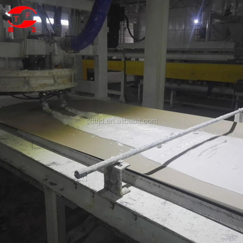 Plasterboard production line equipement ISO Certificate factory price