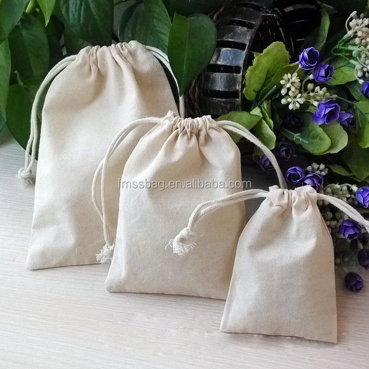 Оригинальная практичная хлопчатобумажная сумка на шнурке, белая сумка на шнурке, многоразовая хлопчатобумажная Холщовая Сумка