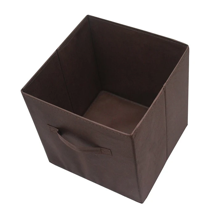 Hot Sale Collapsible Foldable Fabric Cloth Storage Cube With Handles