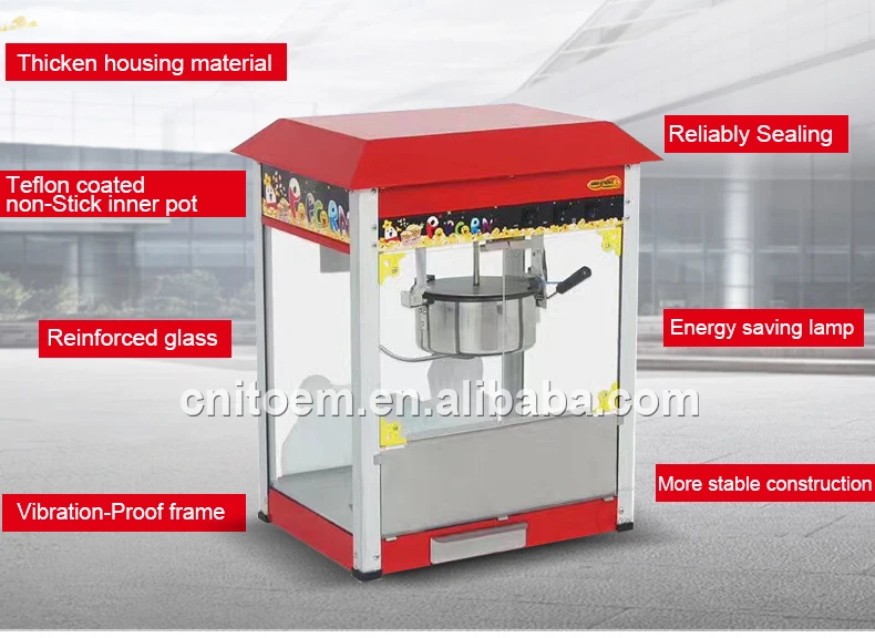 
CE approved 8oz industrial commercial popcorn machine 