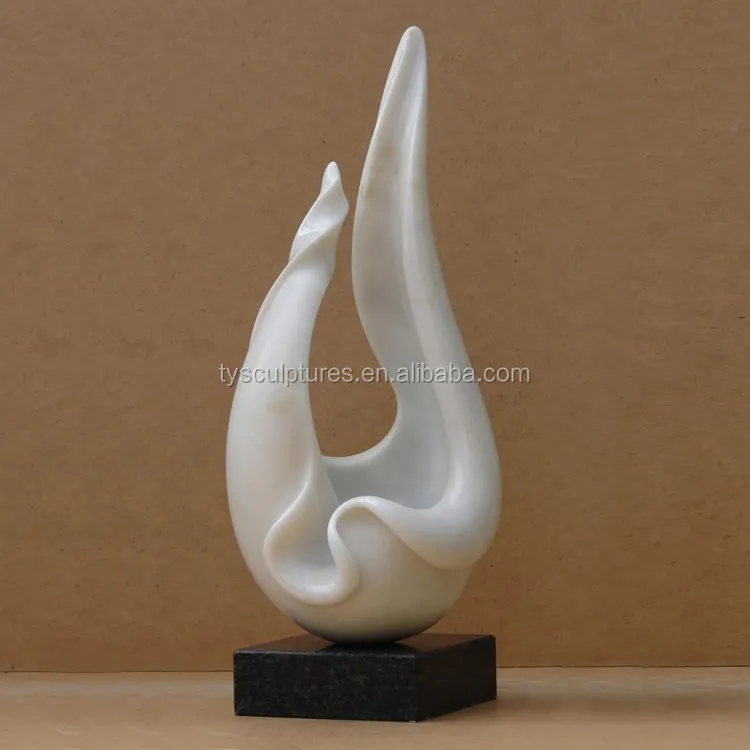 Interior decorative abstract small statue limestone indoor sculpture