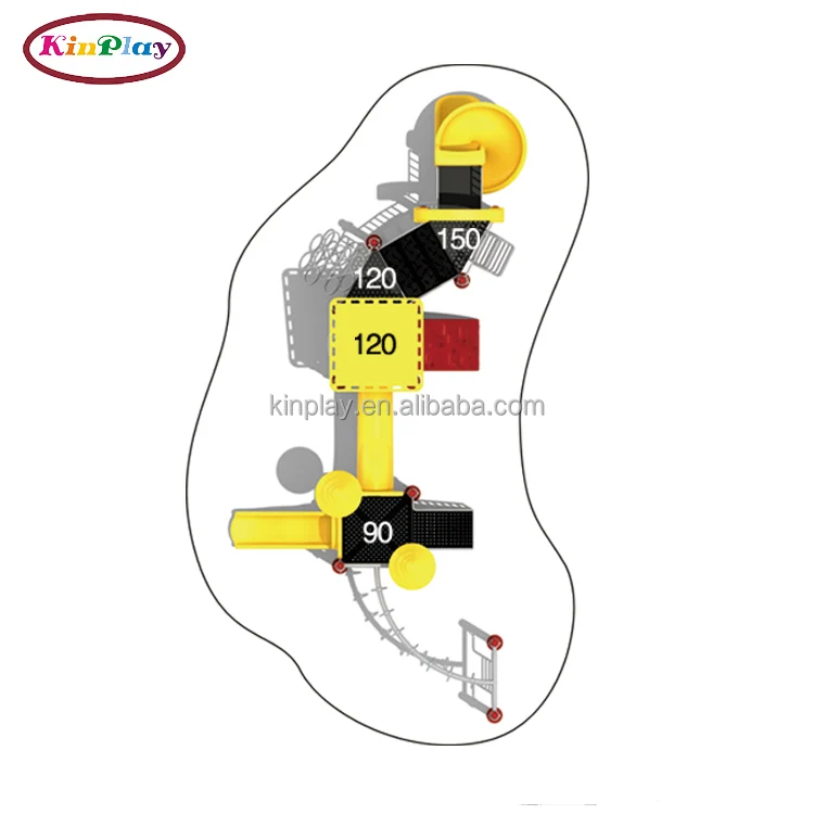 
KINPLAY brand used commercial old school playground equipment for sale playground equipment supplier 