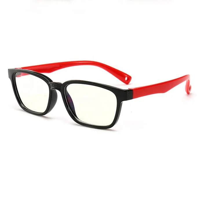 Soft rubber Kid Eyeglasses Multi color Children Optical Frame anti blue light glasses