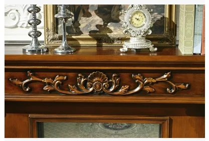 Model 8063 Luxury Electric Fireplace with Wood Frame for Household Use