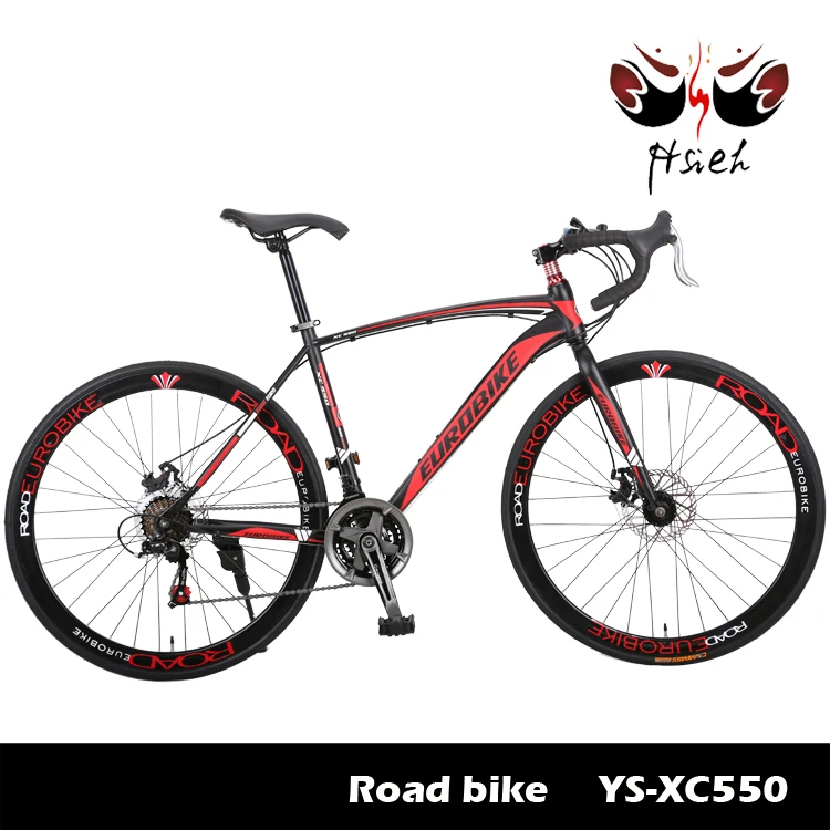 EUROBIKE 21 Speed Road Bike High-ten Steel 700C Bike With 40MM Alloy Rim