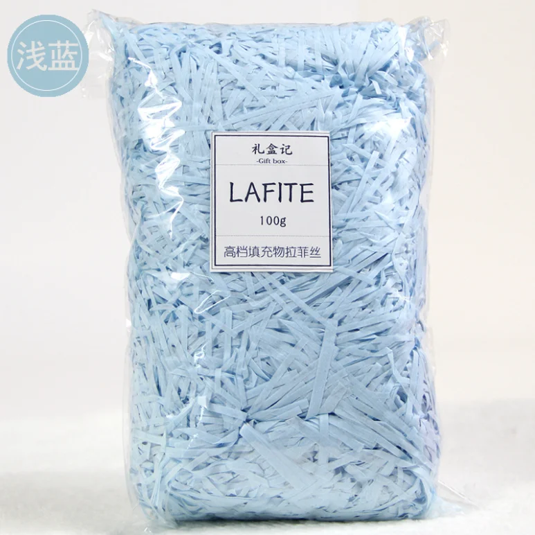 2mm Raw Raffia Manufacturers Purple Colored Recycle Raffia Biodegradable Grass for Gift Box Filler Packing Raphia Rafia 100g