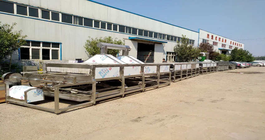 
Commerical Conveyor belt continuous sweet potato roasting machine sweet Potato walnut kernel roasting production line 