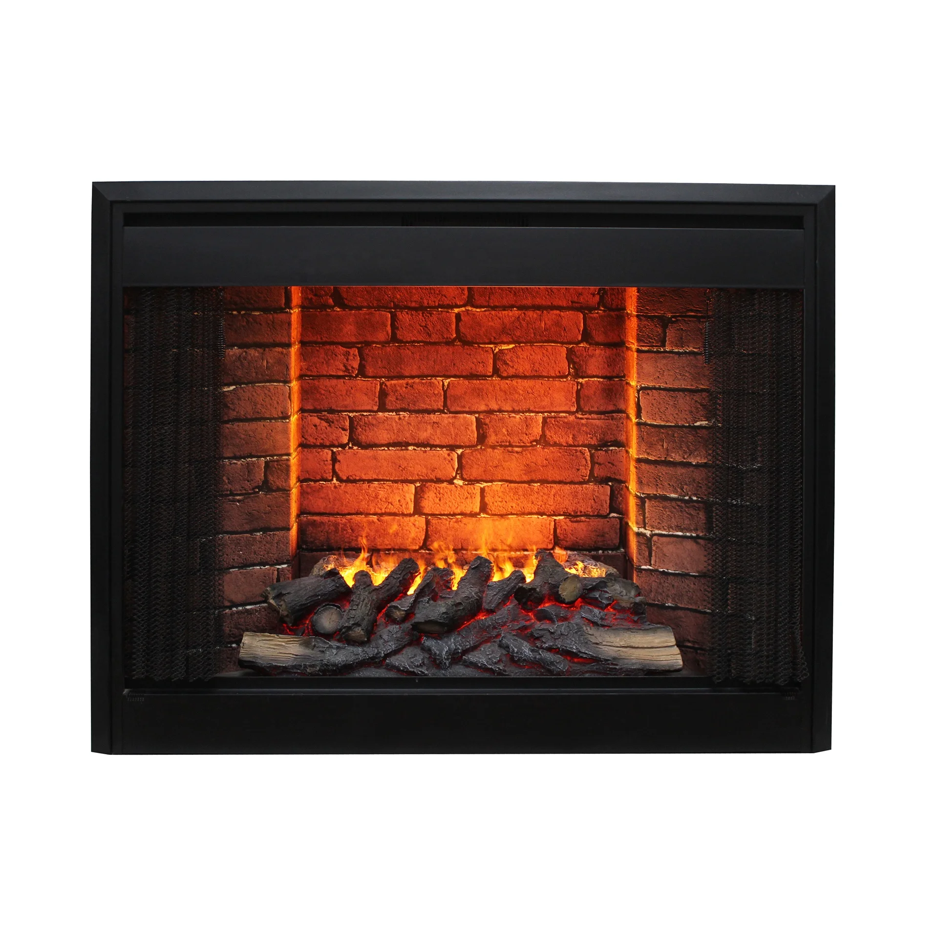 Electric Water Vapor Fire Steam Fireplace Heater lnsert Firebox 43 Inch Flat PROMETHEUS 43 Opti-Myst