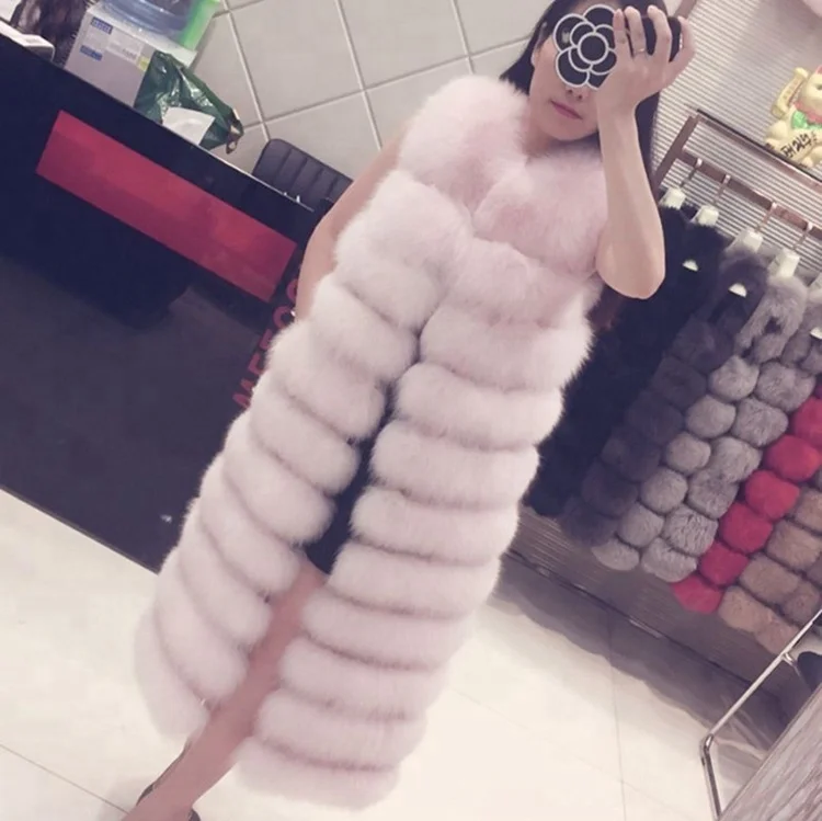 Wholesale High-grade Loose Casual Royal Knitted Rabbit Fur Vest