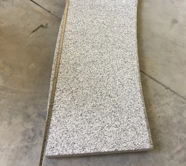 G603 Grey Granite Non-slip Bullnose Corner Pool Coping Stone Tiles