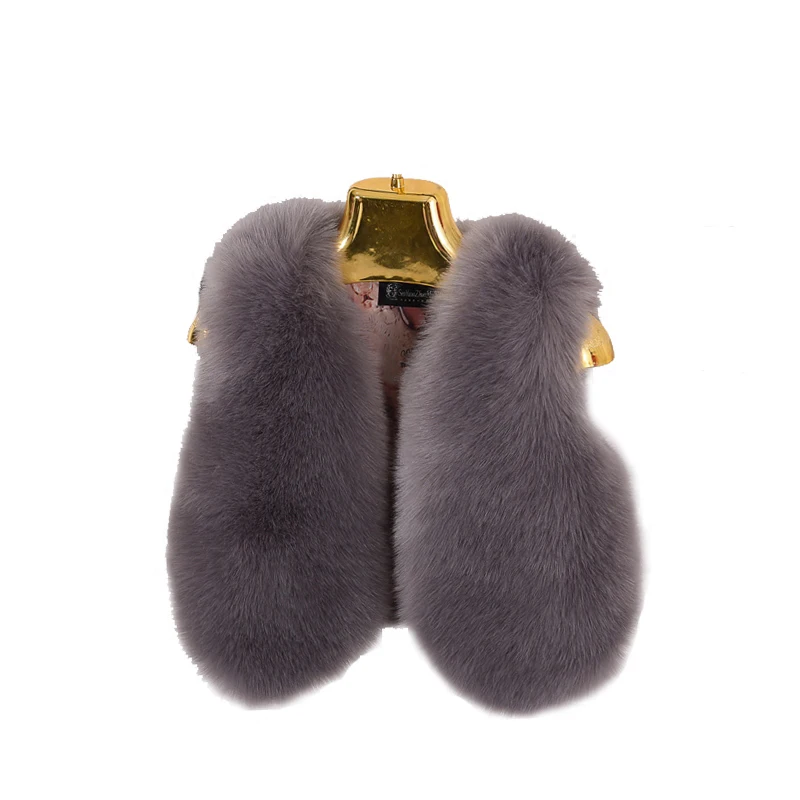 
Short Dark Grey Pink Baby Girls Faux Fox Fur Gilet Mink Vest For Child 