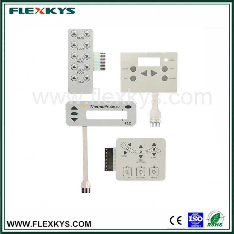 Рельефные клавиши металлический купол тактильные memrbane коммутатор с LED интегрирована