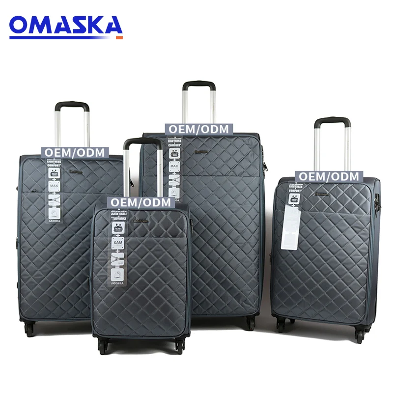 
Factory 20 24 28 32 Soft Nylon Custom Carry-on Wheeled Expandable Travel Trolley Suitcase Luggage Bag 
