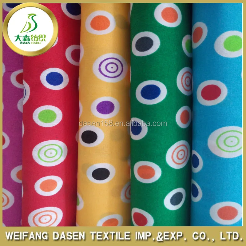 red white dots fabric print cotton fabric for baby bed sheets