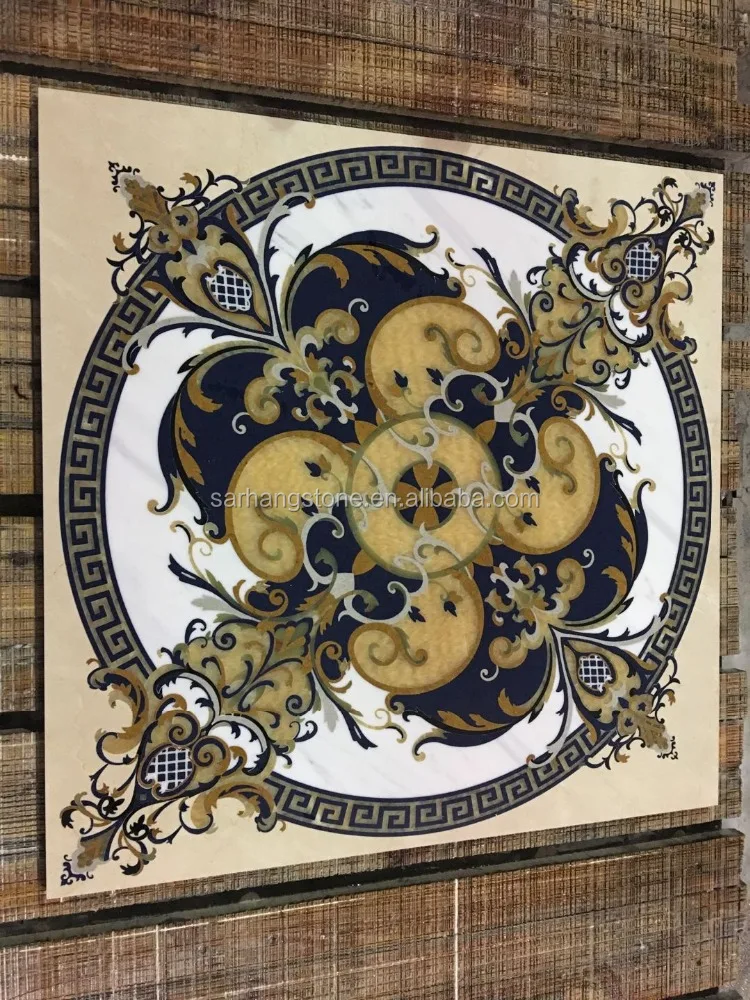 
marble waterjet medallion flooring 