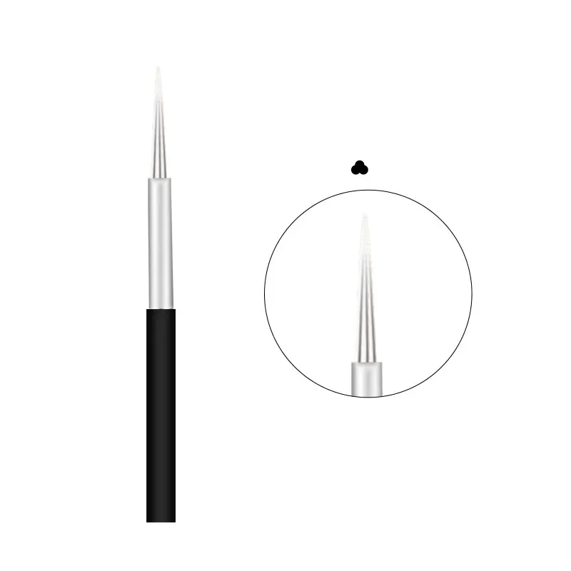 Черная 3RL ручная татуажная игла для бровей перманентный макияж 3RL туманные татуажные иглы для бровей поставка