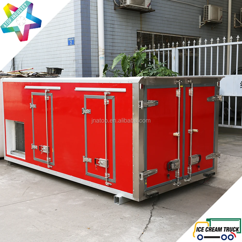 ColdKing 3.4m long -40C ice cream truck body with Kooltube eutectic refrigeration unit for KIA K3000S light duty ice cream truck