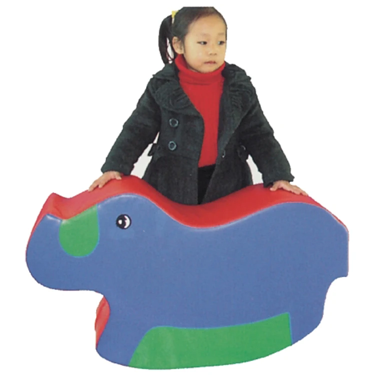 Children amusement park soft toy play merry go round candy theme playground