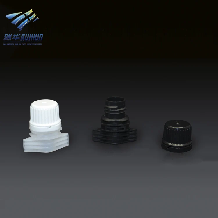 14mm shantou ruihua plastic low temperature spout cap for recyclable PE material pouch