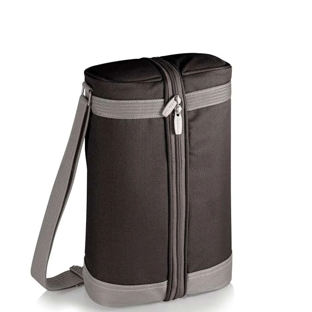 Wine Bottle Can Carrier Tote Beer Bottle Holder Including 2 Wine Glasses for Two People