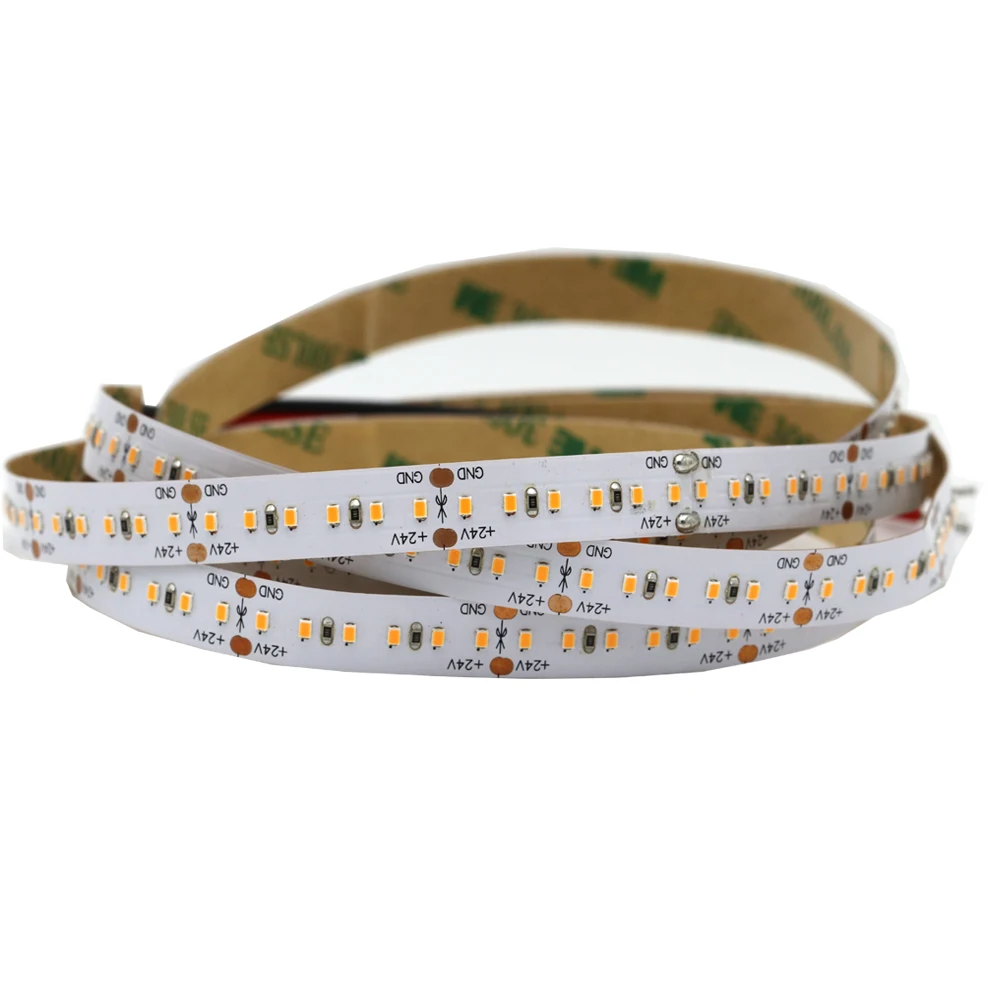 High quality  DC 24V 120 leds/m 180led/m led stripe light 2216 SMD led strip light