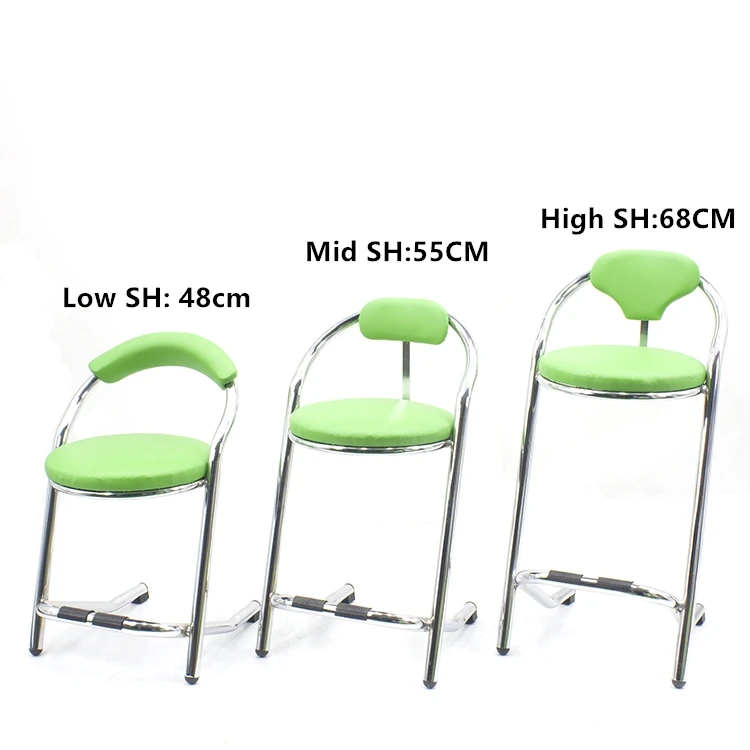 
chrome cast iron folding chair for game 