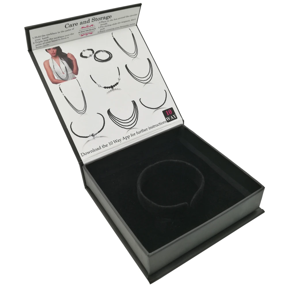 
Luxury gift paper box logo custom jewellery packaging 