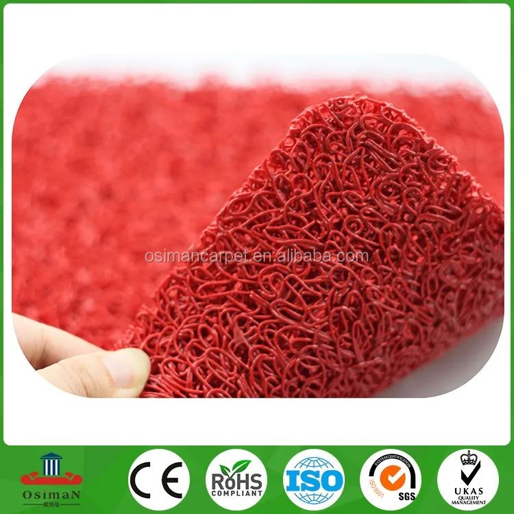 High quality PVC spaghetti mat unbacked