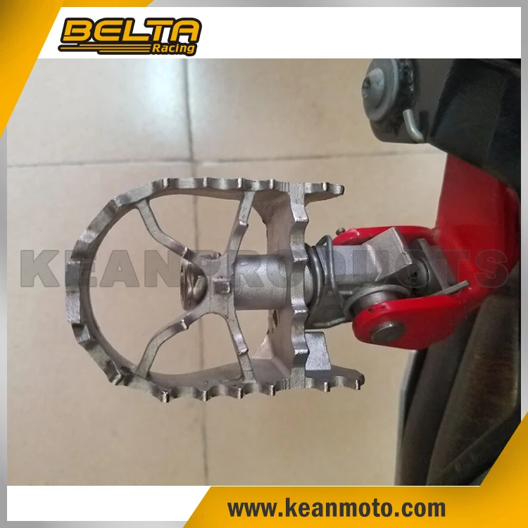 
Motorcycle Dirt Bike Sliver Adjustable Racing Foot Pegs Pedals Rear Footrest Fit For BMW R1200GS/ADV/F800/700/650GS KCP-S 0201 