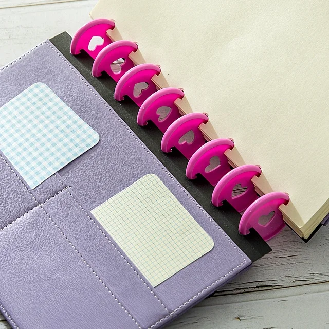 disc bound plastic cover  pu notebook