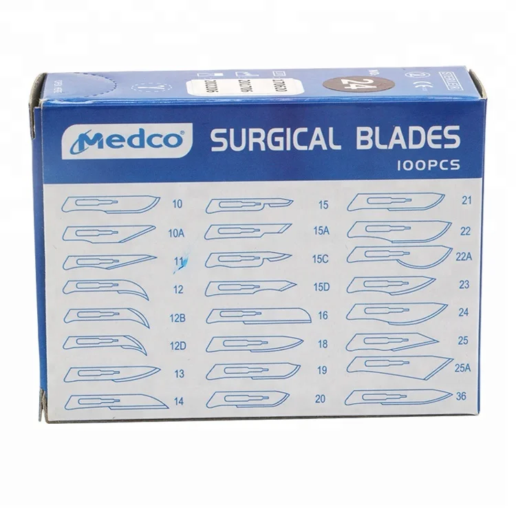 High Quality Medical Sterile Disposable Carbon Steel Surgical Blade