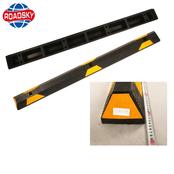 wholesale price heavy duty road safety rubber car wheel stopper